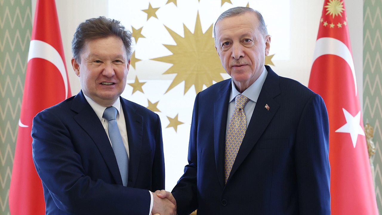 Cumhurbaşkanı Erdoğan, Gazprom Başkanı ile görüştü