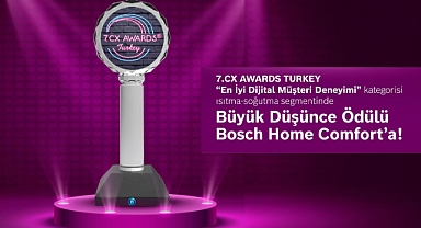 Bosch Home Comfort'a CX Awards Turkey'den Prestijli Ödül